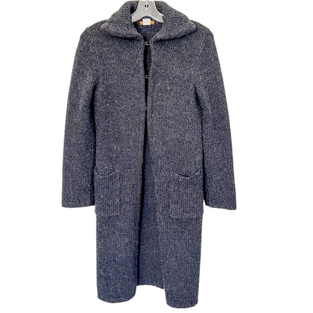 J. Crew Charcoal Knit Cardigan
